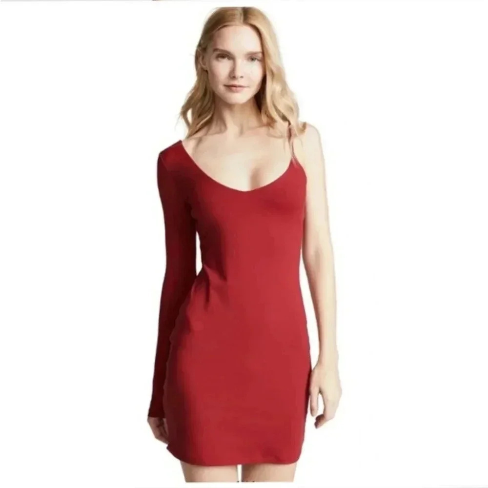 Susana Monaco One Shoulder Mini Dress